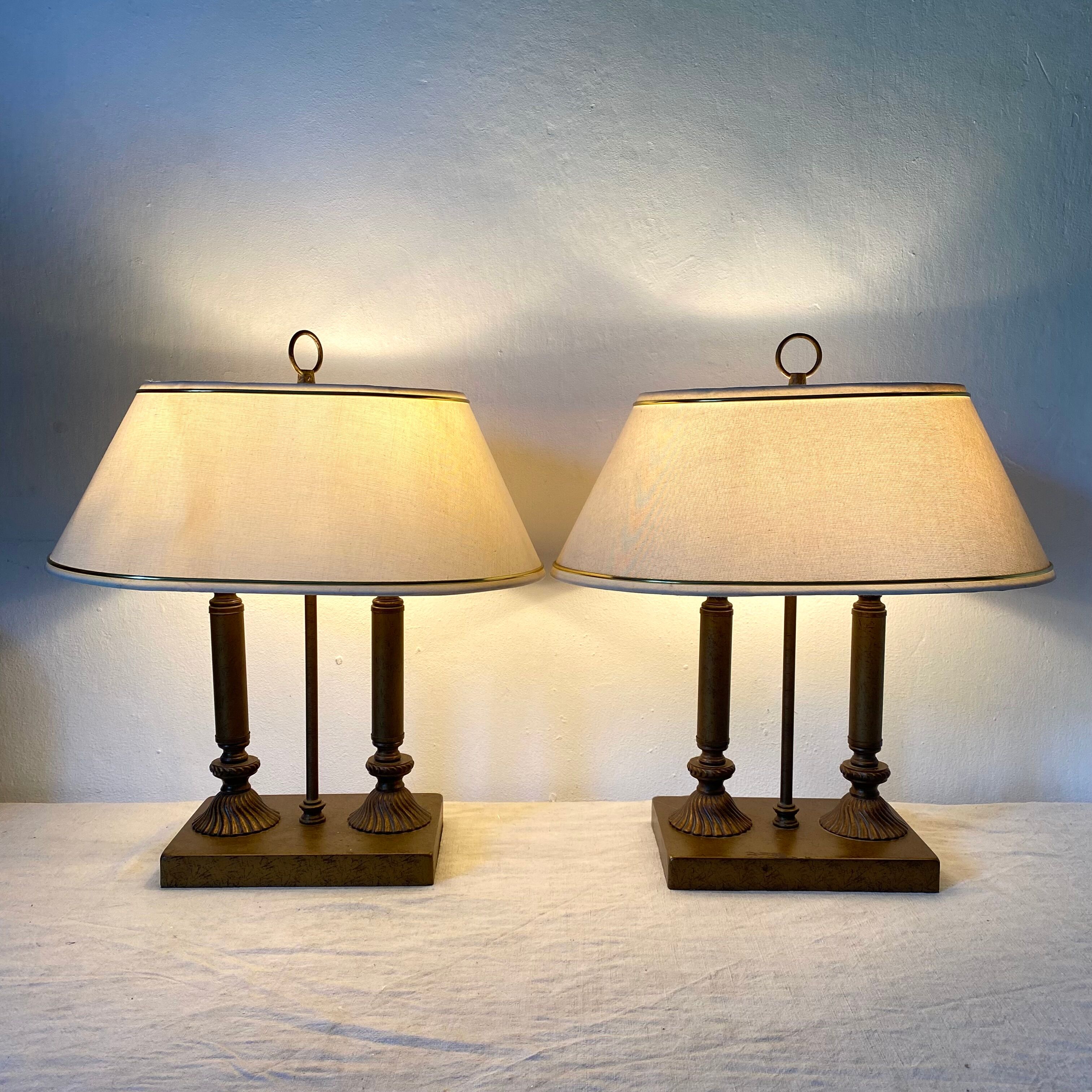 Pair of lamps style hot water bottle touch, 80s