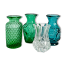 Lot de vases en verre