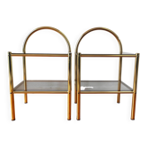 Paire de tables de chevet 1970