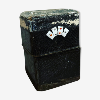 Jeux de cartes avec étui cuir 1940