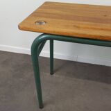 Bureau années 50 et sa chaise d'école