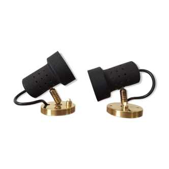 Paire d’appliques articulées des années 60