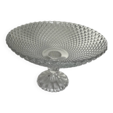 Grande coupe sur pied en verre