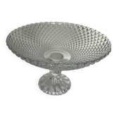 Grande coupe sur pied en verre