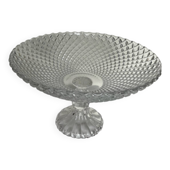 Large glass bowl on foot