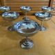 Set of 6 ice cream bowls rémy letang stainless steel vintage design #e407