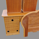 Rattan room, desk, suitcase door, headboard, 2 bedside tables, a chair
