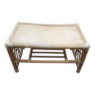 Rattan coffee table