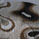 Desso carpet round design vintage 1970 in wool, 190 x 190