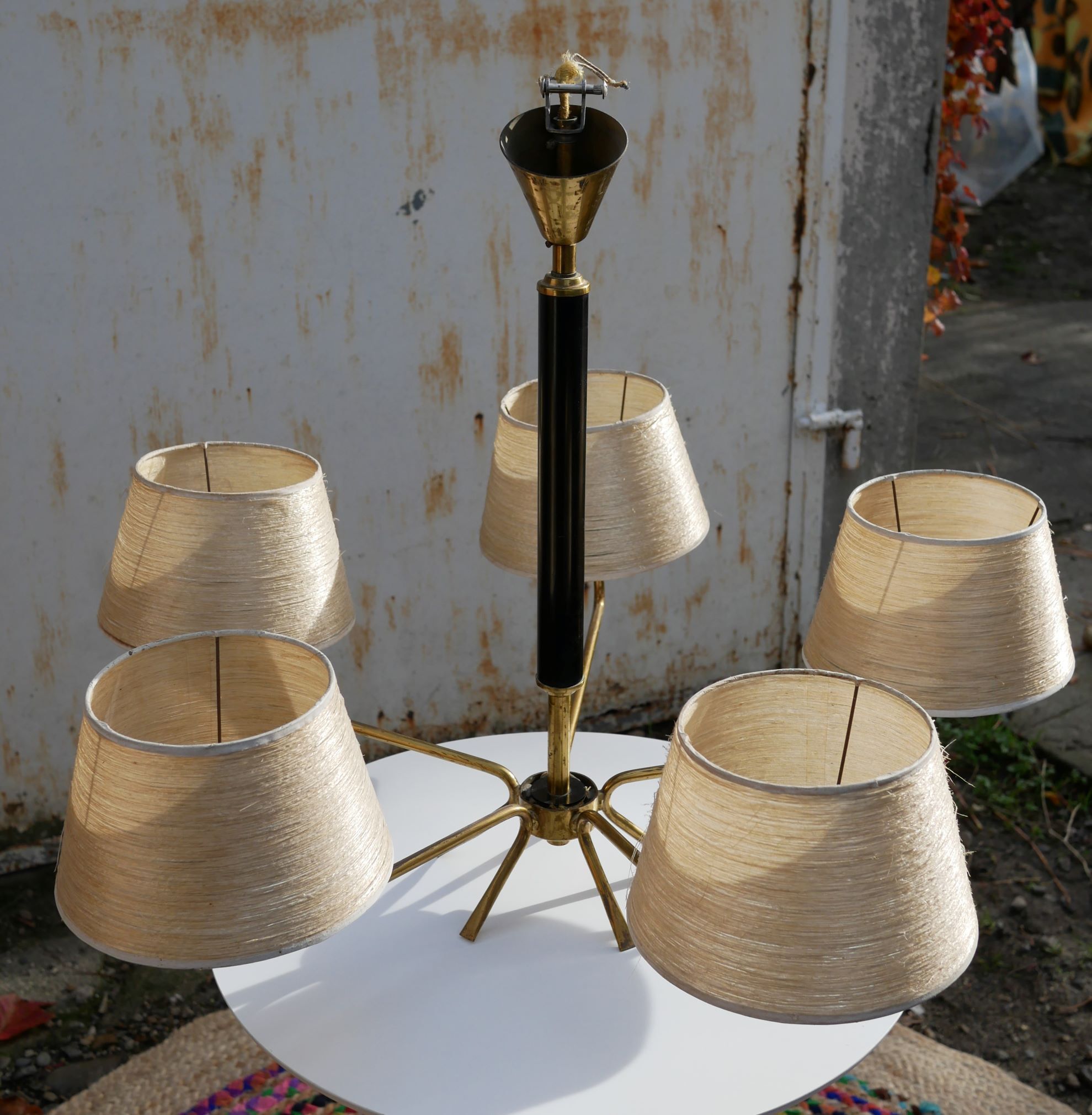 Vintage brass chandelier