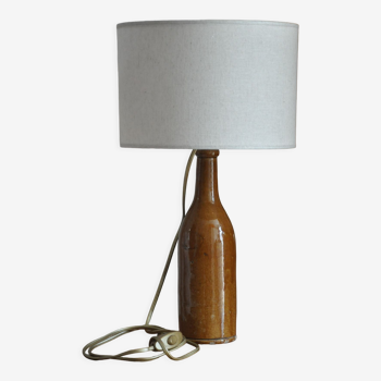 Stoneware bottle lamp