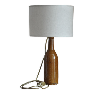 Lampe bouteille grès