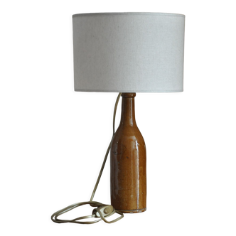 Stoneware bottle lamp