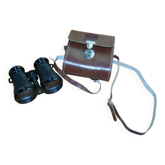 Old binoculars brand iris paris in leather case 19th 20th