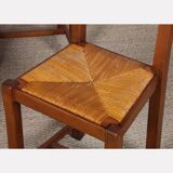 Set of 4 wooden chairs from the 1960s