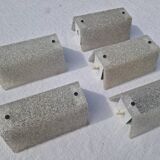 Lot of 5 Vintage Perspex Wall Lights from the 60s and 70s