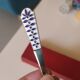 Russian enamelled silver spoon