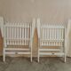 Vintage garden furniture R Gleizes in white painted wood