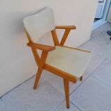 Vintage yellow club armchair year 50 60