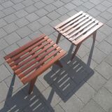 Pair of massive Reconstruction furniture mahogany side Tables