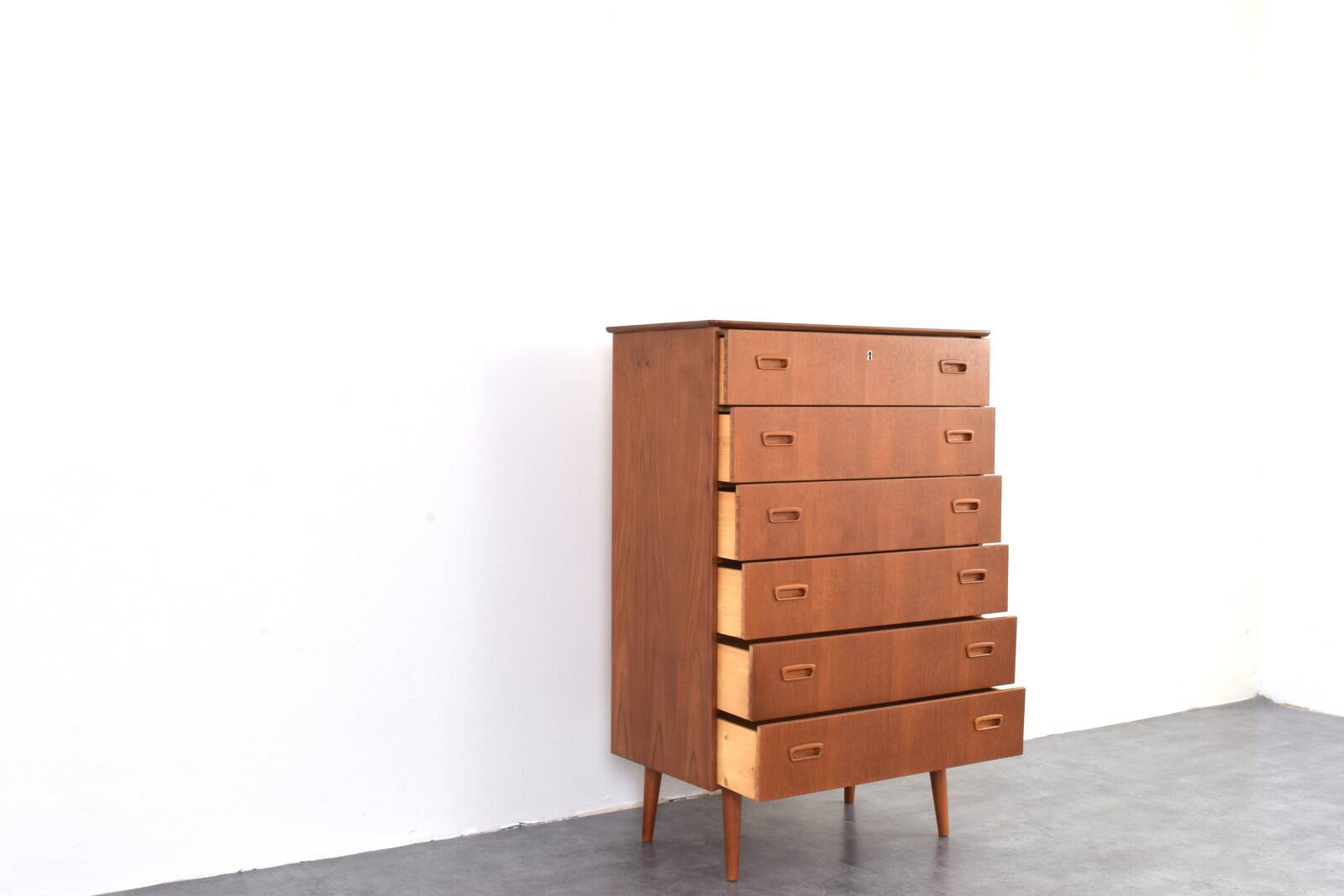 Mid-Century Danish Teak Chest of Drawers, 1960s.