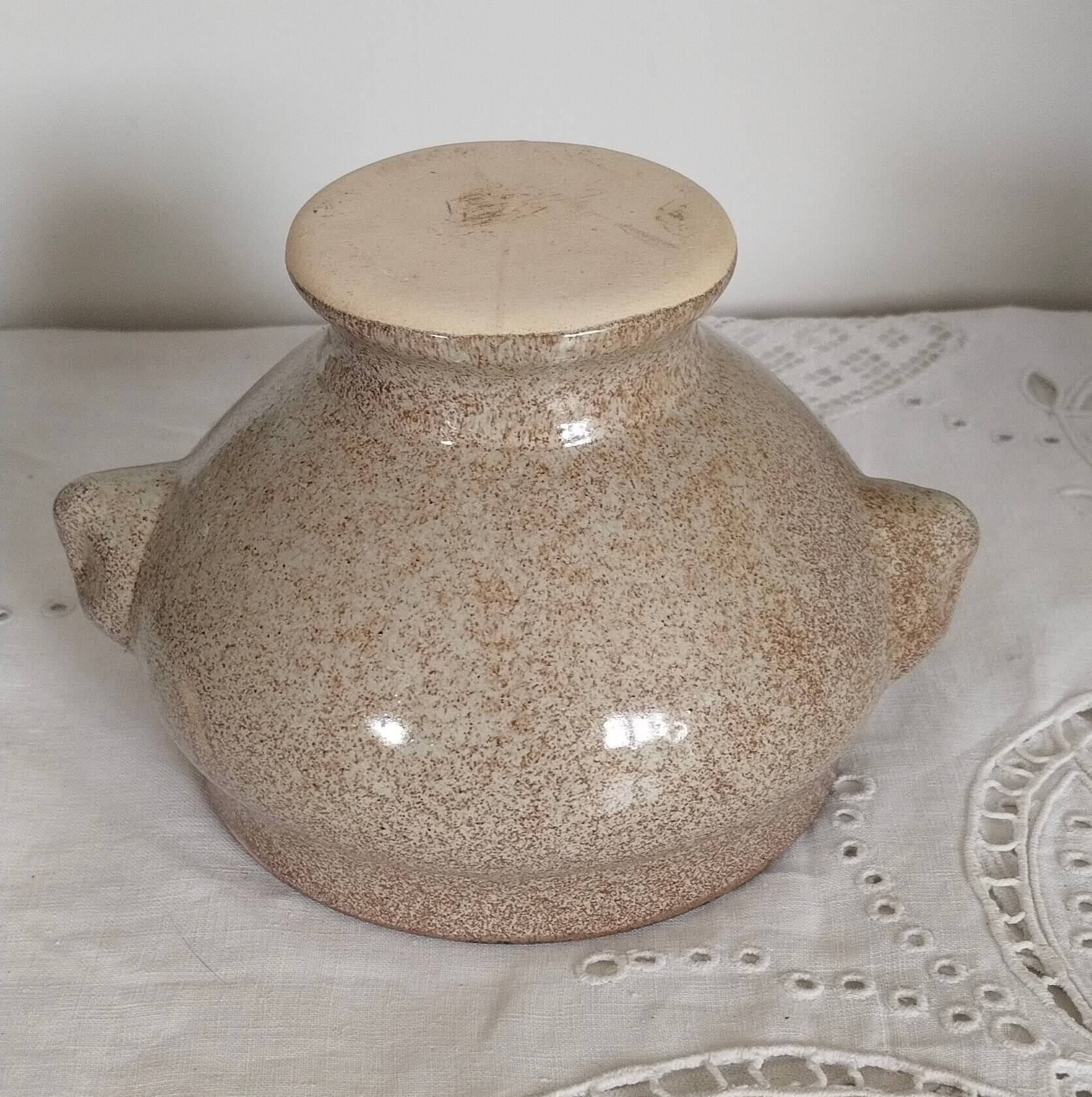 4 Vintage Ceramic Lion Head Onion Soup Bowls