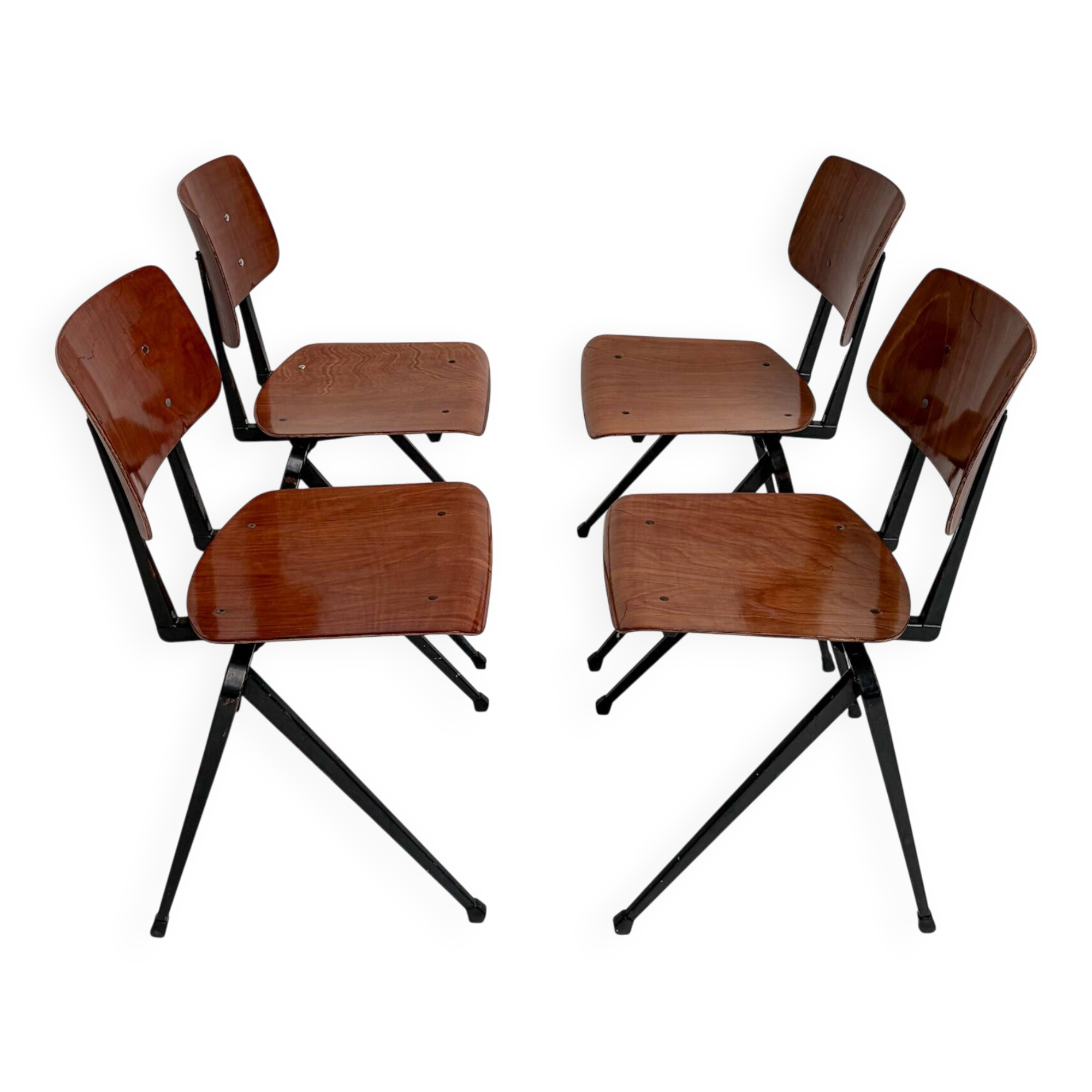 Set of 4 Galvanitas S17 chairs by Paul Philipsen, 1965