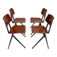 Set of 4 Galvanitas S17 chairs by Paul Philipsen, 1965