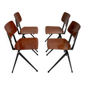 Set of 4 Galvanitas S17 chairs by Paul Philipsen, 1965