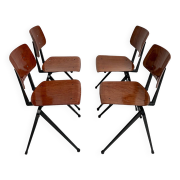 Set of 4 Galvanitas S17 chairs by Paul Philipsen, 1965