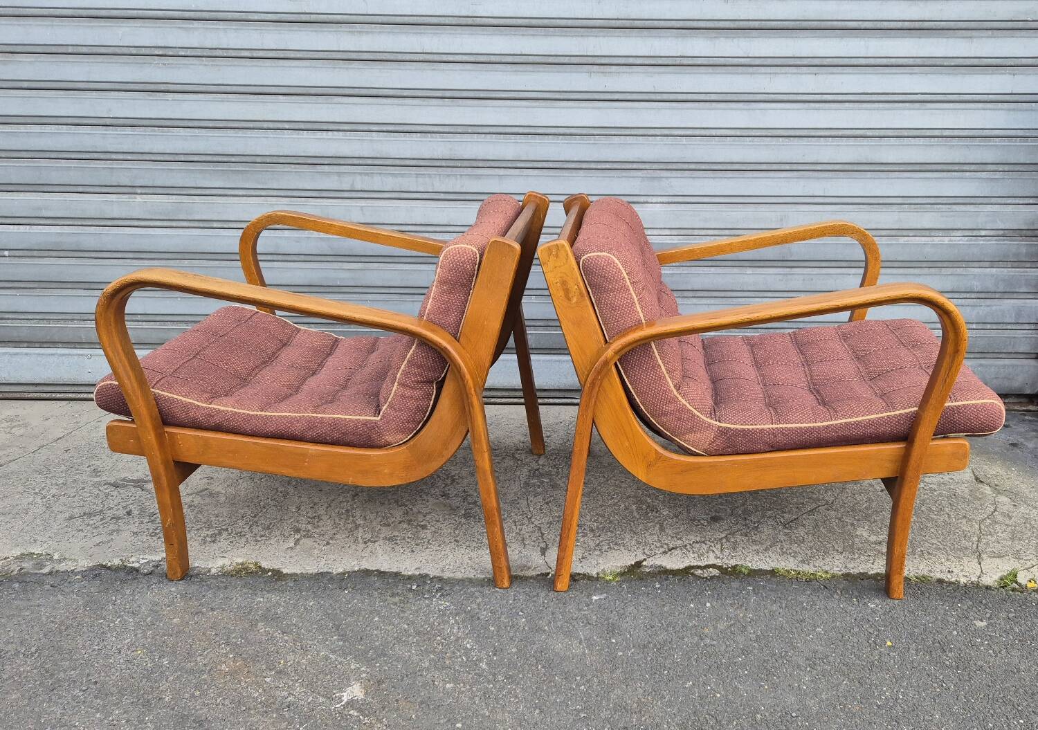 Paire de fauteuils tchèque 1940 circa