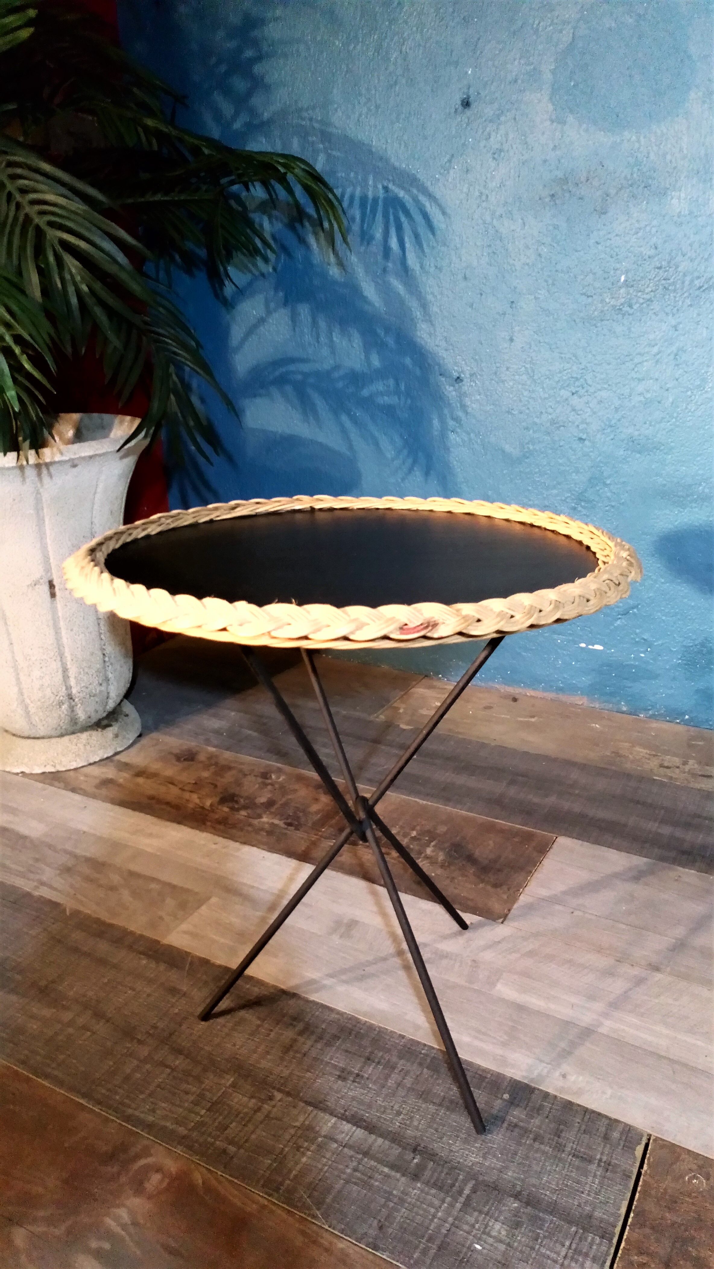 Rattan sofa tip 1950s