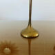 Brass tulip foot candle holder 70s
