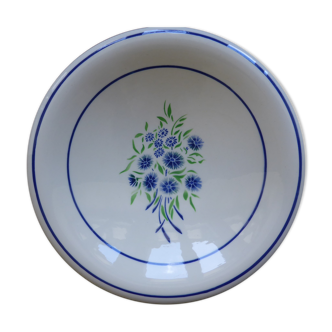 Vintage Badonviller Francine porcelain round-topped serving dish