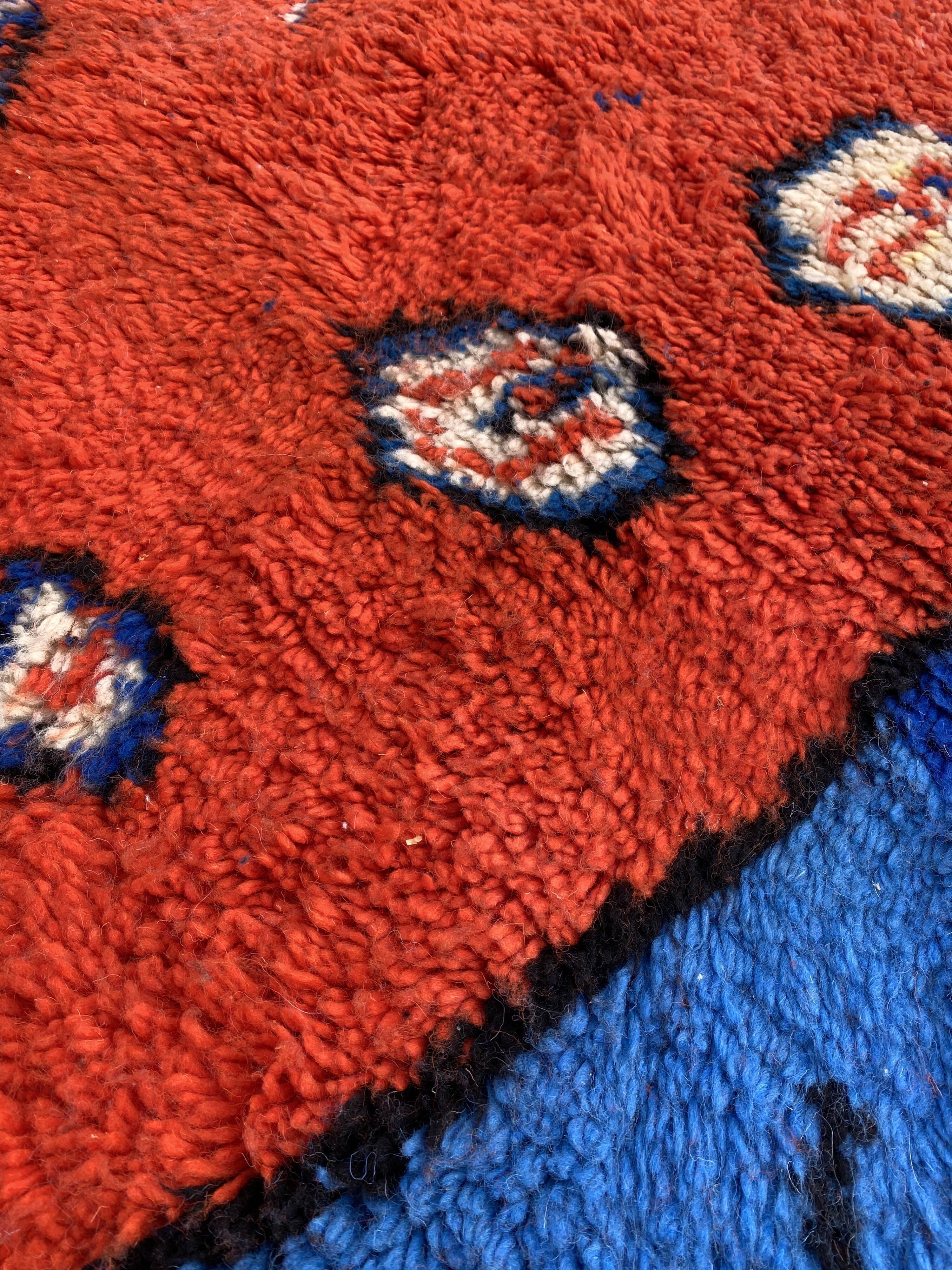 Tapis berbere rouge 200x300 cm