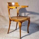 Early 20th century curved wooden office chair