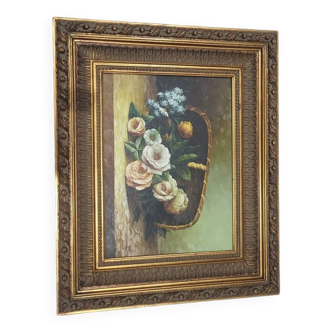 Still life "Basket of flowers"