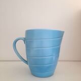 Carafe 80s en faïence bleue