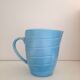 Carafe 80s en faïence bleue