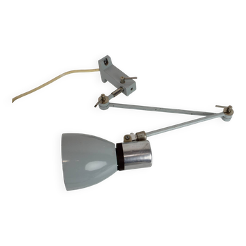 Adjustable Industrial Wall/Table Lamp, 1950's, Czechoslovakia