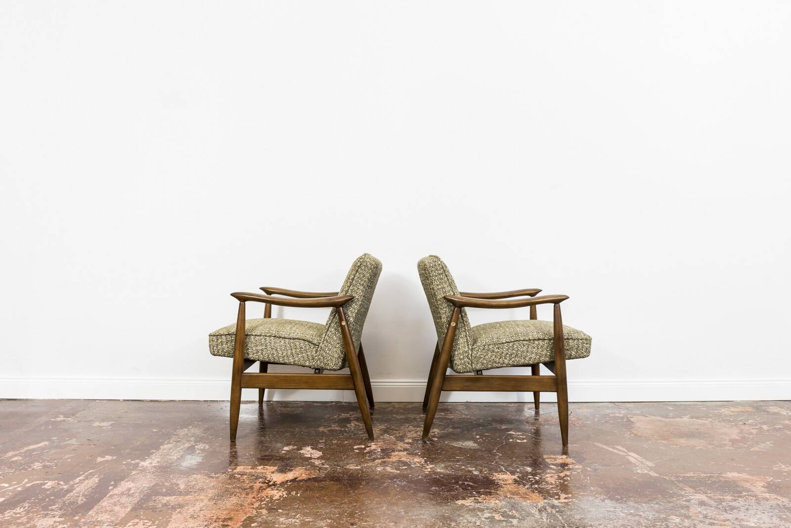 Mid Century Armchairs By Juliusz Kędziorek, Poland, 1960s, Set Of 2