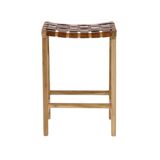 Leather bar stool