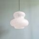 Large Space Age pendant light in speckled glass, Peill & Putzler, 1970s