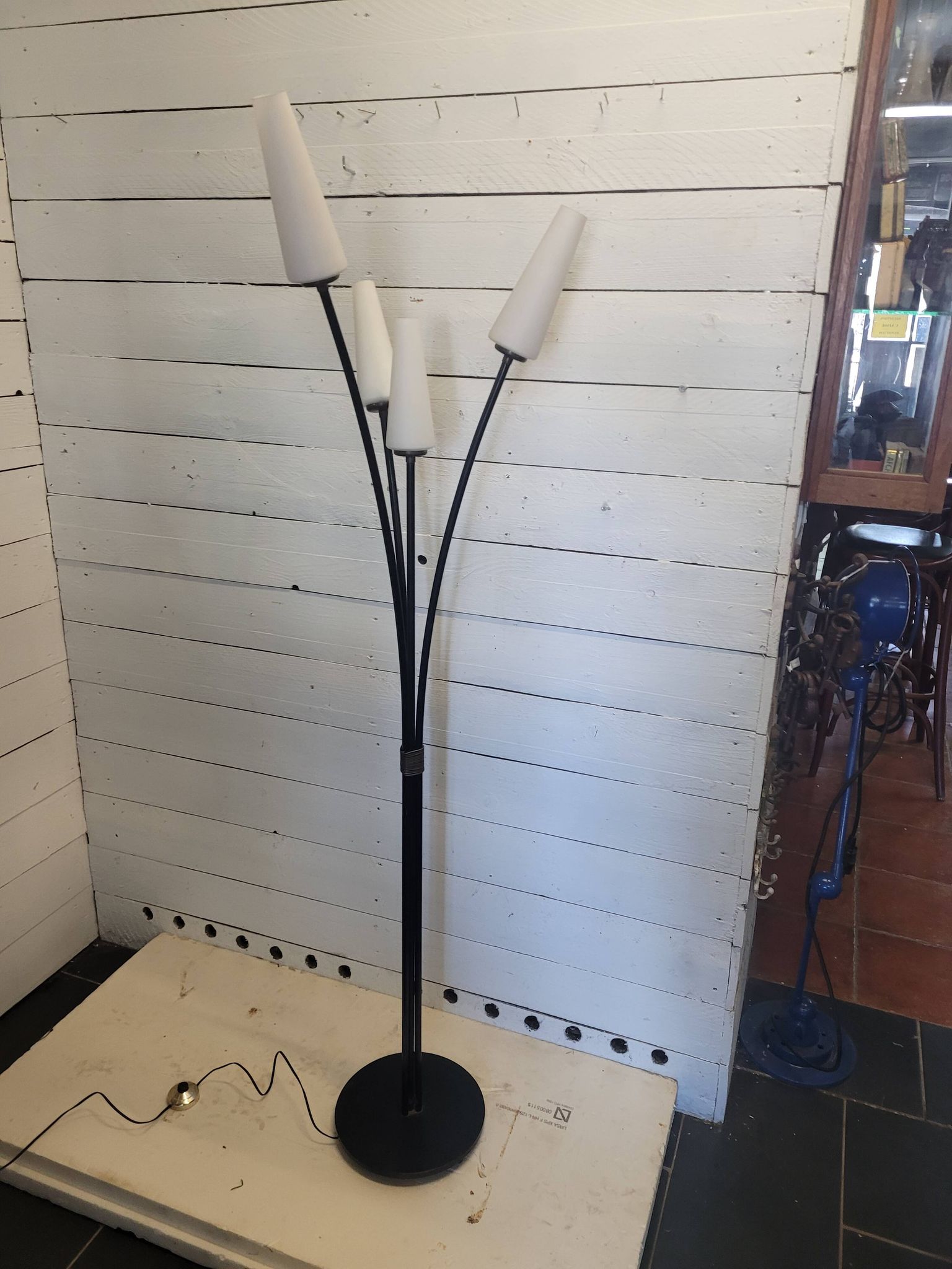Lampadaire vintage 4 lumières des années 60