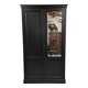 Wardrobe, old wardrobe painted black