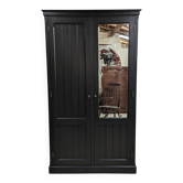 Wardrobe, old wardrobe painted black