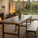 Large oak refectory table