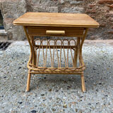 Rattan bedside table