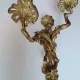 Pair of Régence style wall sconces in gilded bronze