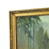 Set Of 2 Paintings, Paint On Paper, By M. Hrušovská, Czechoslovakia 1950s